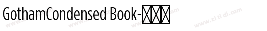 GothamCondensed Book字体转换